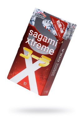 Презервативы Sagami, xtreme, cola, латекс, 19 см, 5,2 см, 10 шт. (0T-00015770)