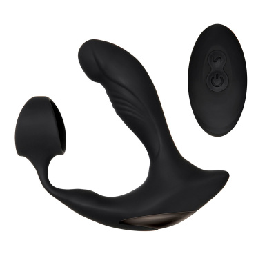 STRAPPED &amp;amp; TAPPED Вибромассажер простаты с эрекционным кольцом и пультом ДУ (ZE-AP-6290-2)