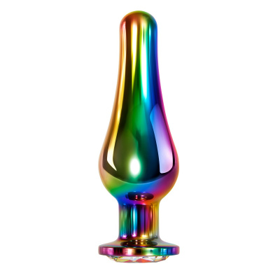 RAINBOW METAL PLUG LARGE Радужная анальная пробка большая (EN-BP-8560-2)