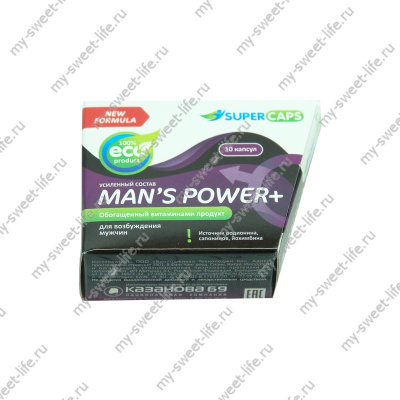 БАД для эрекции Man's Power plus (10 капсул) (baderekMPowplus10k)
