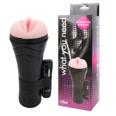 ВАГИНА С ВИБРАЦИЕЙ, 7 режимов вибрации, вес 553 г, L 230 мм D 90 мм (EE-10115)